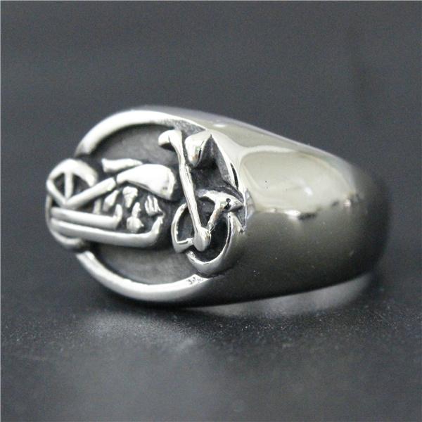 Drop Ship Size 7~14 Fashion Cool Motorcycles Biker Ring 316L Stainless Steel Jewelry Polishing Men Women Motor Biker Ring