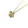 Les Trésors De Lily [L7071] - White Gold 'Clover' Gold-Plated Necklace