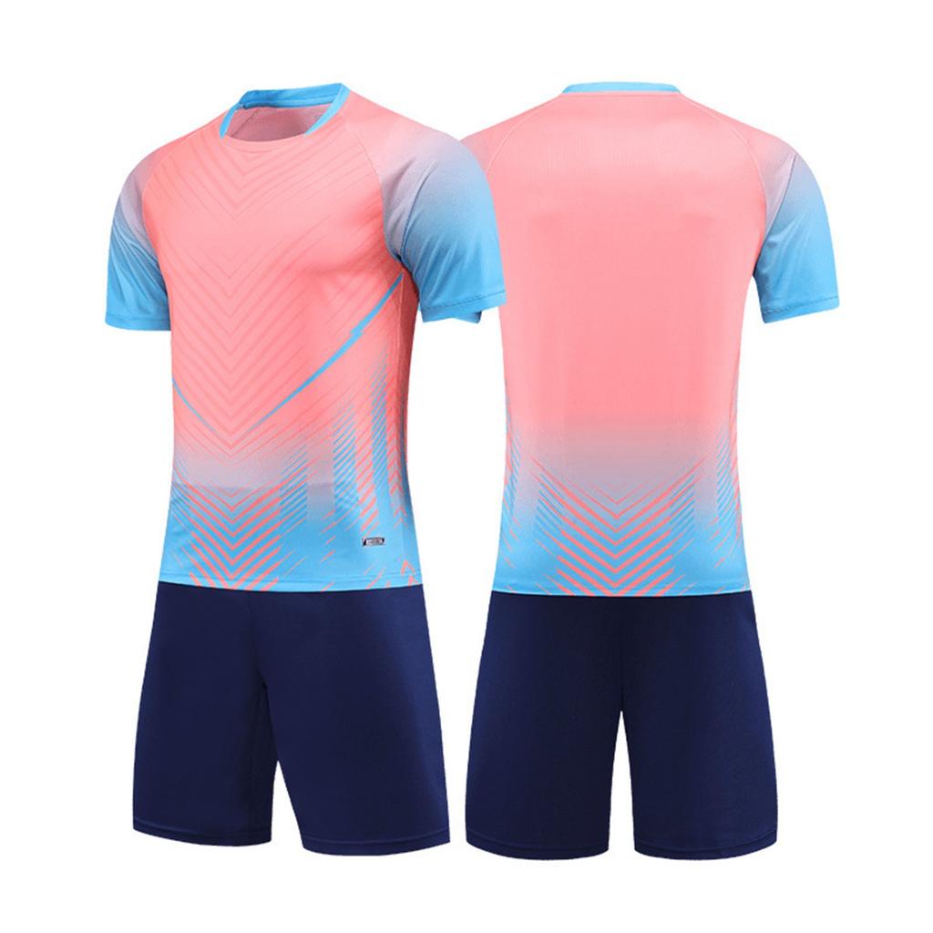 Спортивный костюм для взрослых и детей, шорты с короткими рукавами, спортивный тренировочный костюм