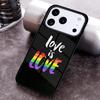LOVE IS LOVE LGBT GAY PRIDE soft Phone Case for iPhone 17 16 15 Pro Max Air 14 13 12 11 Plus Shockproof Capa Cover