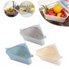 Multifunctional Corner Sink Drain Rack Shelf Suction Cup Sink Strainer Drain Basket Bowl Sponge Holder Kitchen Organizer Storage