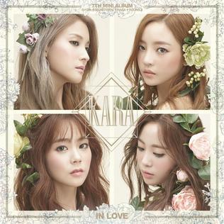 CD KARA 7-й мини-альбом In Love Корейский Ve none DSP Media 2015 Южная Корея Поп