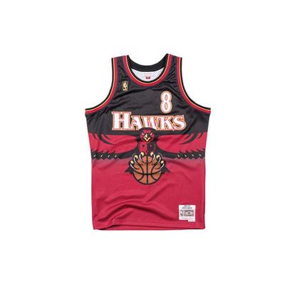 Mitchell Ness "NBA Atlanta Hawks 96 Steve Smith" Swingman Road Jersey Vest Top SMJYGS18139-AHASCARSSM96