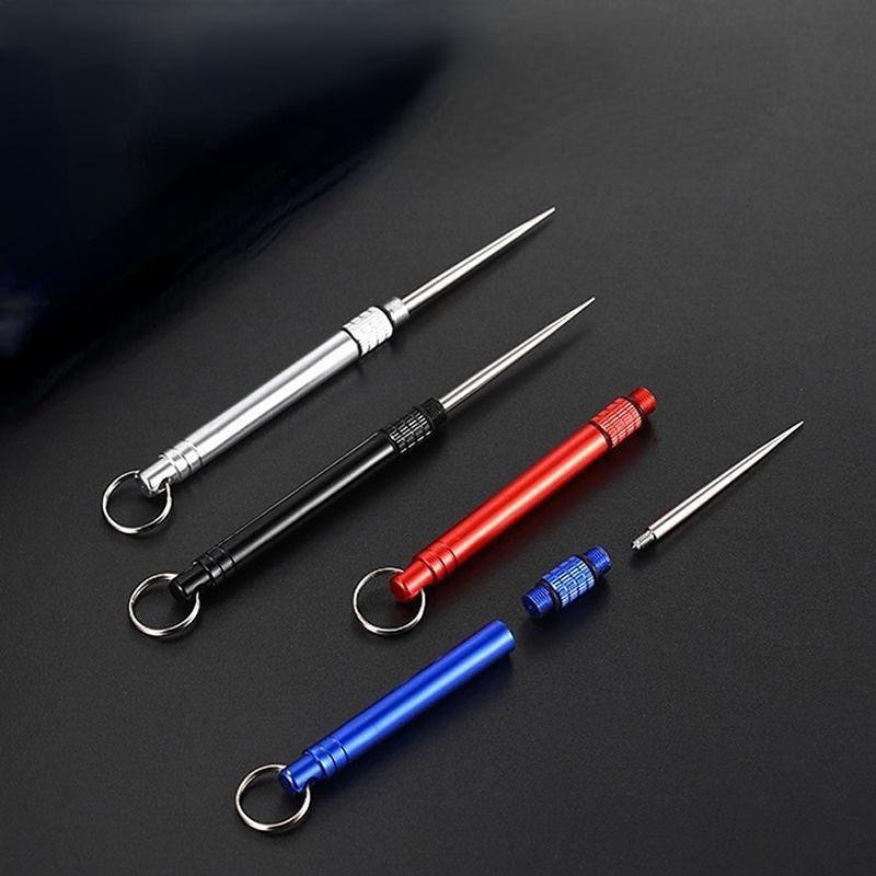 Титановая зубочистка портативный металлический карманный брелок из нержавеющей стали многоразовые зубочистки для кемпинга пикника путешествия на открытом воздухе