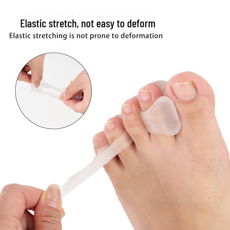 Силиконовый корректор вальгусной деформации Hallux Valgus: Разделитель для пальцев и косточки с тремя отверстиями для дневного и ночного использования