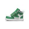 Air Sky Jordan 1 TD Lucky Green Baby Sneakers Black White BQ7196-301