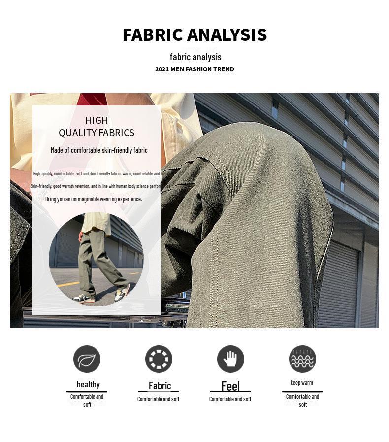 LKTM Мужские повседневные брюки свободного покроя в стиле ретро Lumberjack High Street