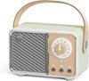 Cute Retro Bluetooth Speaker with Knob and Stepless Volume Portable Bluetooth Stereo Speaker Mini Easy To Perfect for Home Relaxing Vintage Perfect