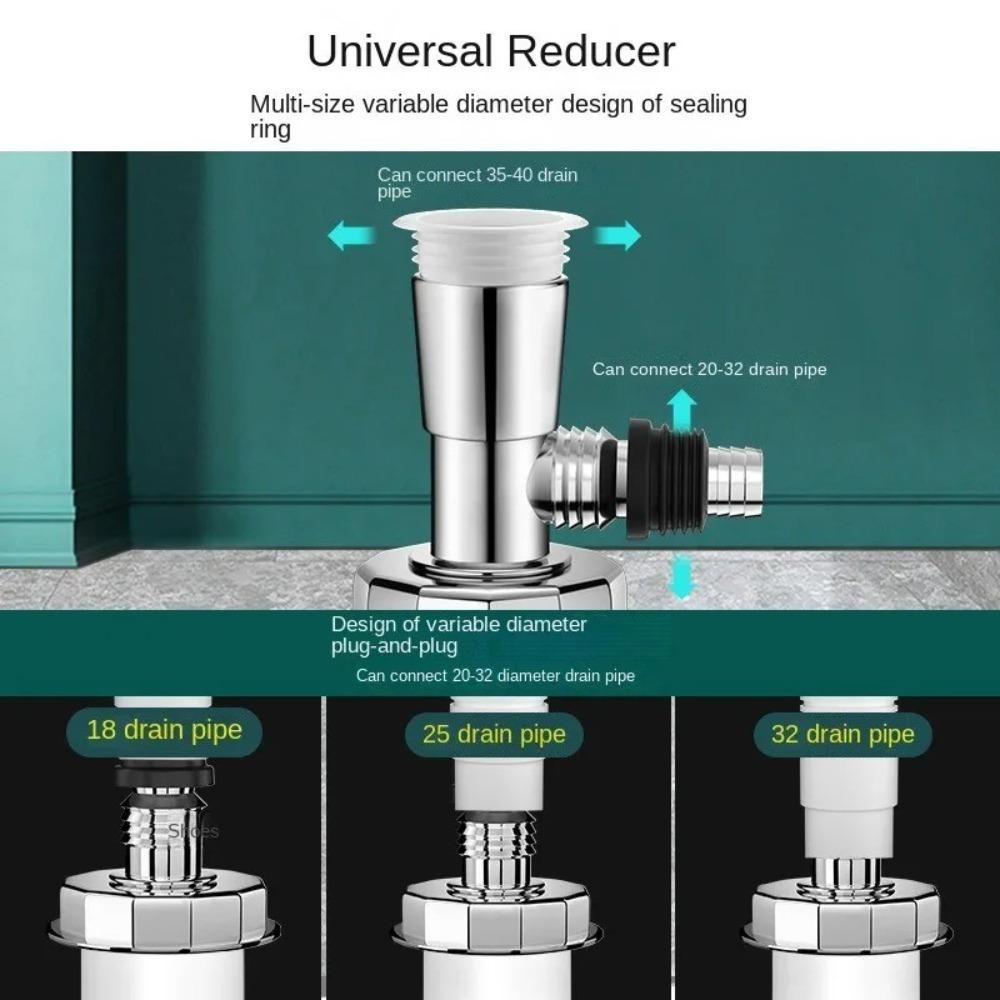 Useful Washing Machine Floor Drain Joint Special Dishwasher Sewer Pipe Connector Universal Double Purpose Hose Adapter