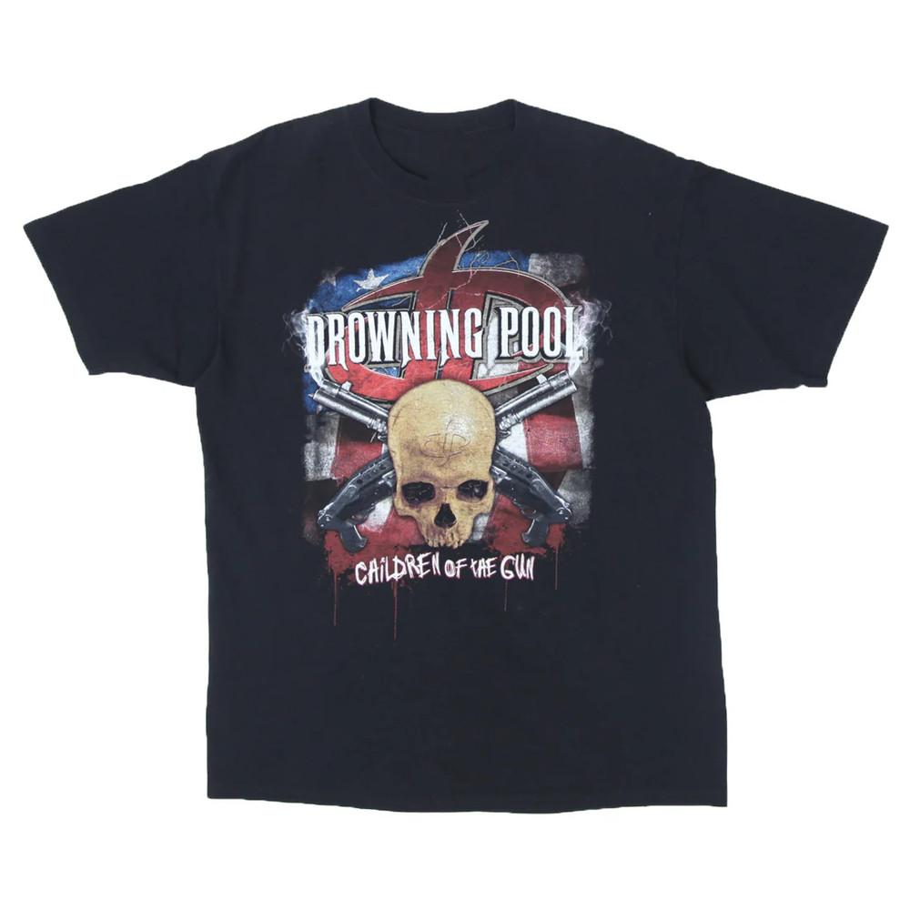 Drowning Pool Children of The Gun Band T-shirt Cotton Unisex T-Shirt