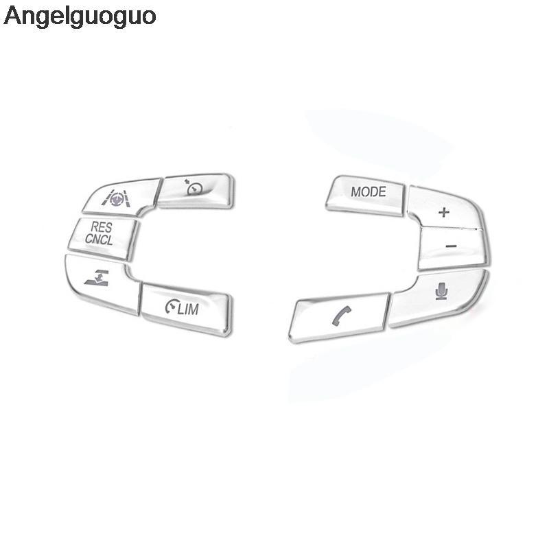 Стайлинг автомобиля для BMW 5 серии G30 G38 525i 528li 530li 2018 года, чехлы на кнопки рулевого колеса, декоративные наклейки