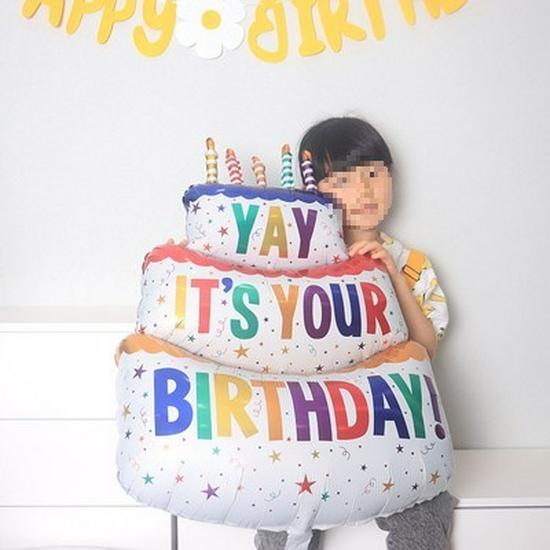 Gradient Rainbow Balloon with Crown for Girl's First Birthday Party Background Decoration