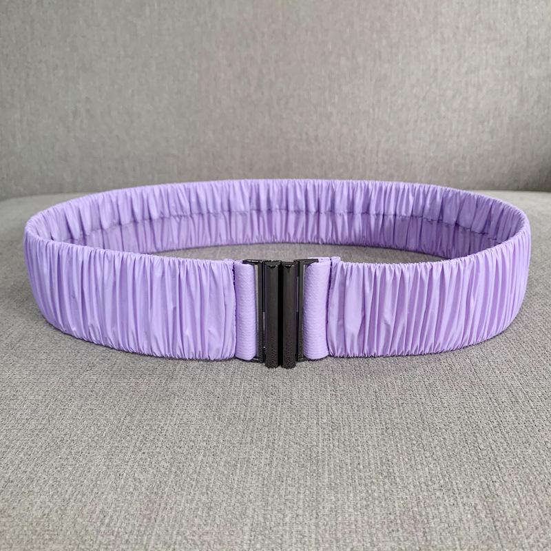 Новая пуховая ткань, гладкий эластичный пояс, плиссированная эластичная поясная вставка, женский широкий пояс-стотник с пухом