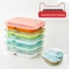 Four-Compartment Melamine Divided Plate with Lid