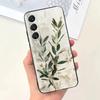 Эстетичный чехол для телефона шалфейно-зеленого цвета для Samsung Galaxy A13,A21s,A22,A31,A32,A52,A53,A71,A80, Мягкий черный корпус