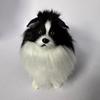 Simulated Plush Sheepdog Model Lifelike Mini Dog Toy Stuffed Animal Doll Home Office Desktop Decoration Ornament