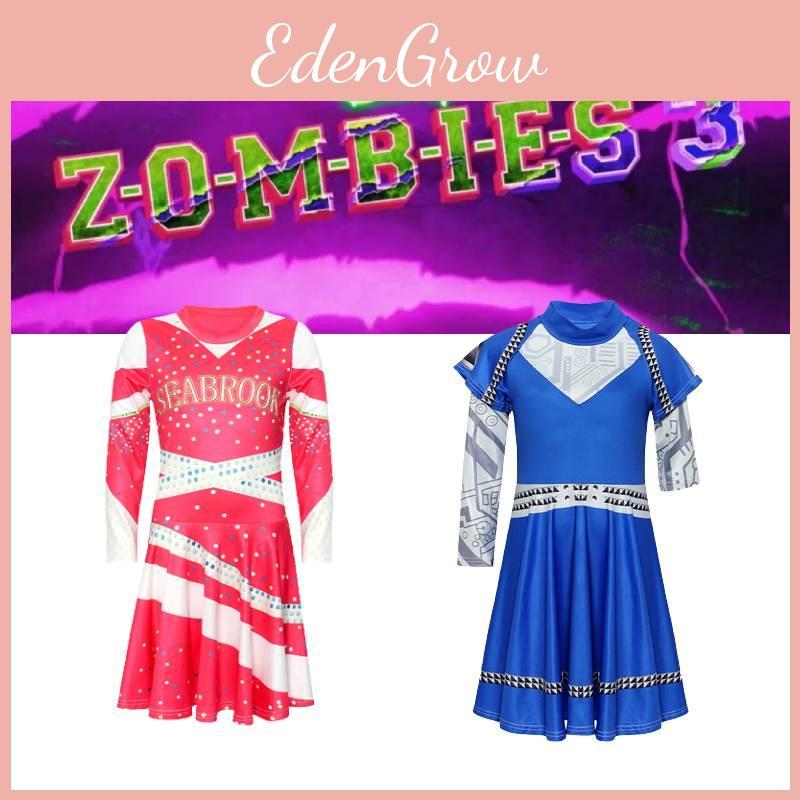 Zombie 3 Halloween Cheerleader Costume For Girls Premium Quality And Vivid Colors