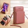 Women's Touchscreen Crossbody Bag - Large Capacity, Multifunctional, Three-Layer Zipper Coin Purse