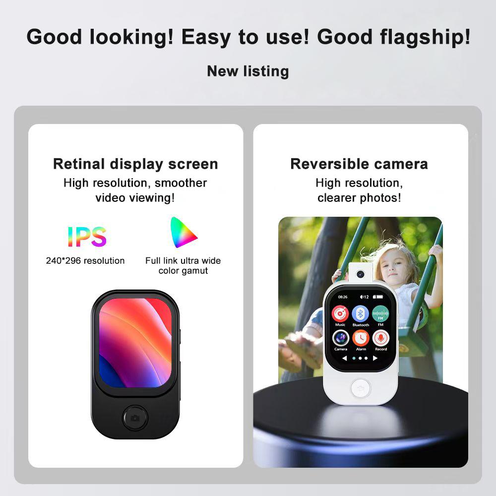 MP3-плеер Bluetooth 5.4 Walkman Hi-Fi звук MP3-плеер Камера Спортивный Walkman с FM-радио Записью Сделать снимок