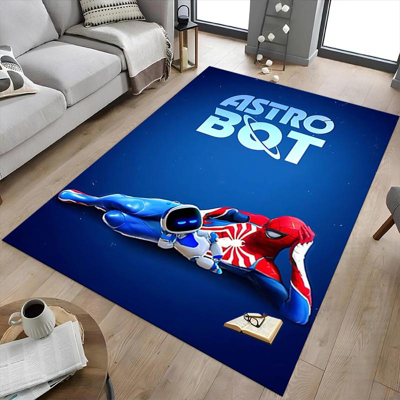 1pc Astro Bot Adventure Carpet for Playroom Bedroom Living Room Sofa Home Decor,kids Game Area Rug Non-slip Floor Mat Y7238