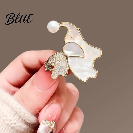 Zinc Alloy Brooch Women Flying Elephant Design Lapel Pin