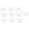 100 Pcs Shaped Paper Clips  Butterflies Shape Metal Cute Style Light Portable Office Clips for D