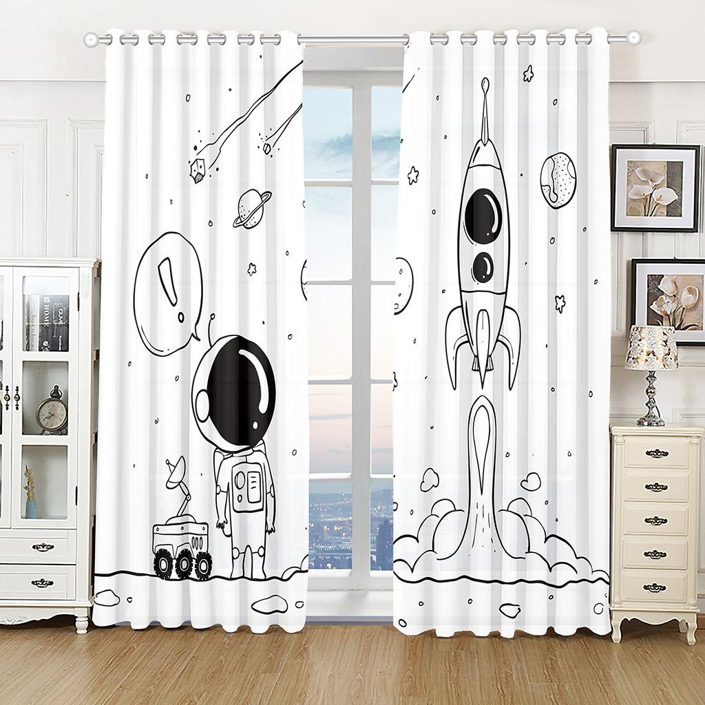 Красный самолет облака оконные шторы домашний декор детская спальня шторы кухонные дверные шторы шторы для гостиной