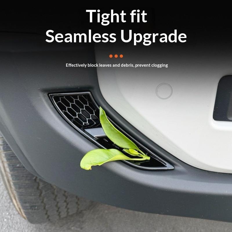 For Toyota Land Cruiser Prado250 LC250 2024-2025 Car Front Bumper Fog Lamp Decorative Frame Air Intake Insect Screen Accessories