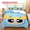 Powerpuff Girls Bubbles Sweet Duvet Cover & Pillowcases, Powerpuff Girls Fan Bedding, Great Gift.chl