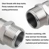 201 Stainless Stainless Steel Hex Nipple Thickened Hex Nipple Union  Water Oil Air