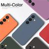 Простой портативный чехол из жидкого силикона для Samsung Galaxy S23 S 23 S22 Ultra S24FE для S25 S8 S9 S10 S20 S21, мягкая задняя крышка