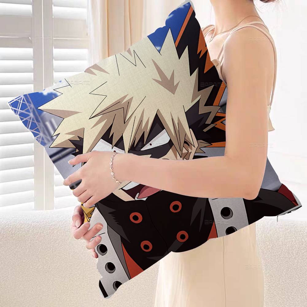 Katsuki Bakugo Pillow Gift Home Office Decoration Pillow Bedroom Sofa Car Cushion CoverPillow Case
