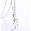 Ожерелье Love Happy Note из стерлингового серебра 925 пробы с корейской подвеской из серебра