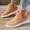 Foreign Trade Large Size Women's Shoes New European and American Flat Bottom Suede Elastic One Pedal Casual Board Shoes Sports Fashion Single Shoes