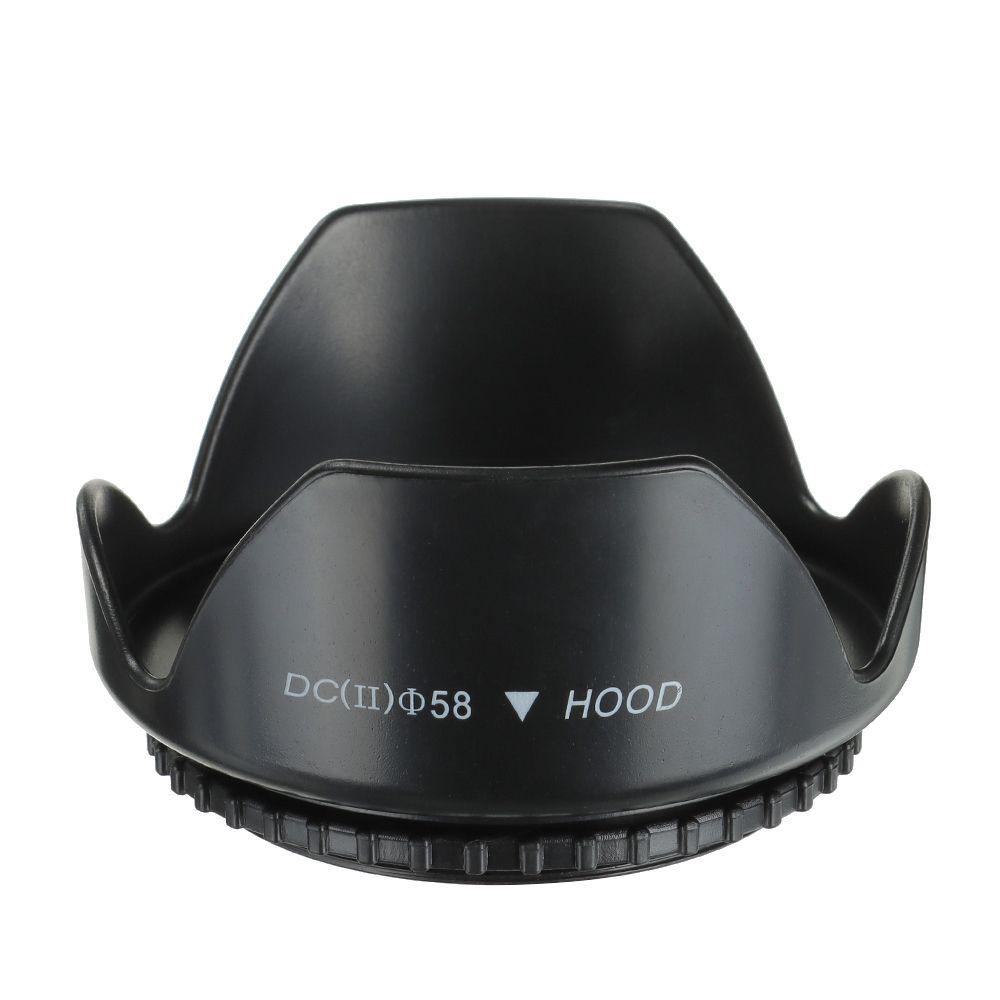 Practical Universal Camera Anti-Glare Cover Screwed Lens Hood Sunshade Protective Shield