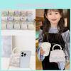 Pearl Lace Embroidered Chain Childrens Crossbody Bag Suitable For Daily