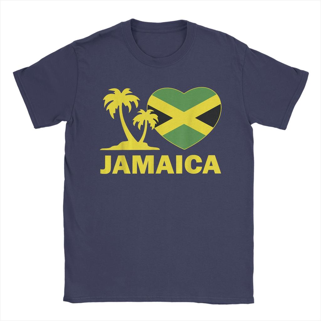 Оверсайз Футболка JamaicaShirt Я Люблю Флаг Ямайки Сердце Женская Унисекс Детская Девочки Футболка100% Хлопок Футболки для Унисекс Летние Топы