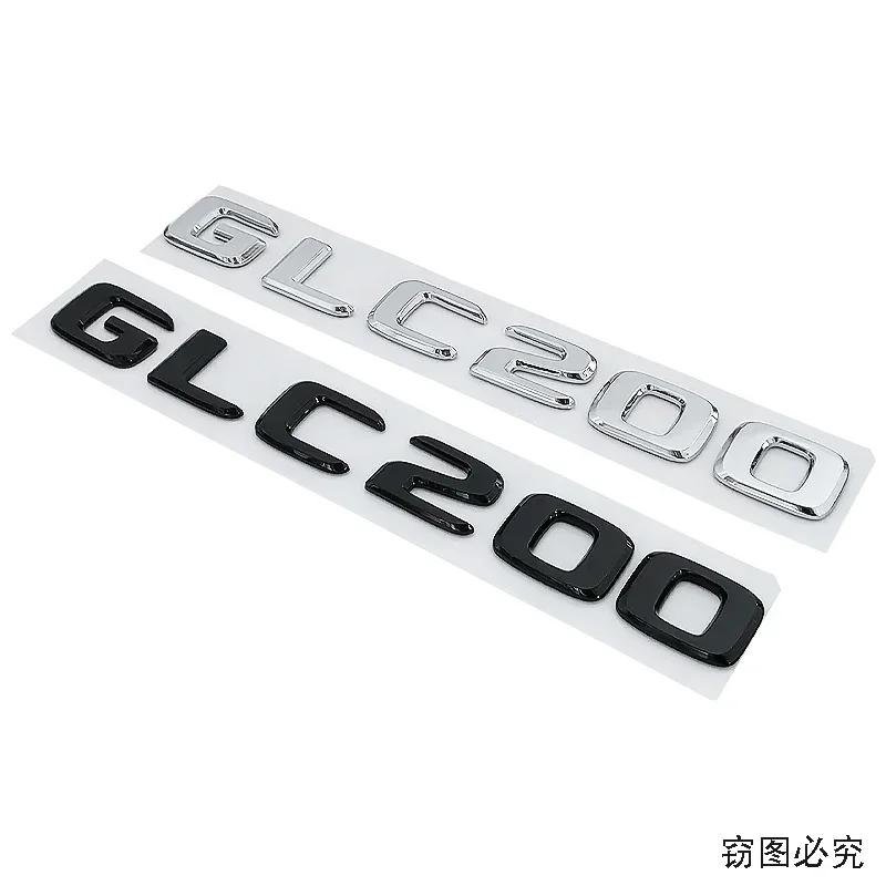ABS Car Letter Sticker Rear Emblem Badge Tail Trunk Decals for Mercedes Benz GLC200 GLC260 GLC300 Exterior Decoration