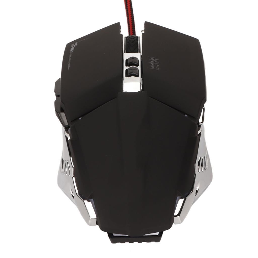 Игровая мышь Эргономичный дизайн 4 уровня DPI Регулируемая Дышащая RGB подсветка Точное управление Офисная мышь для настольного компьютера и ноутбука