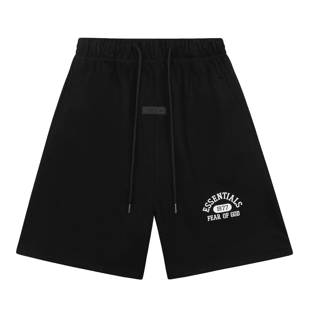 Fear of God Шорты с принтом логотипа Arch Essentials 1977, унисекс, свободные, хлопковые, на шнурке, повседневные, спортивные, 3 цвета