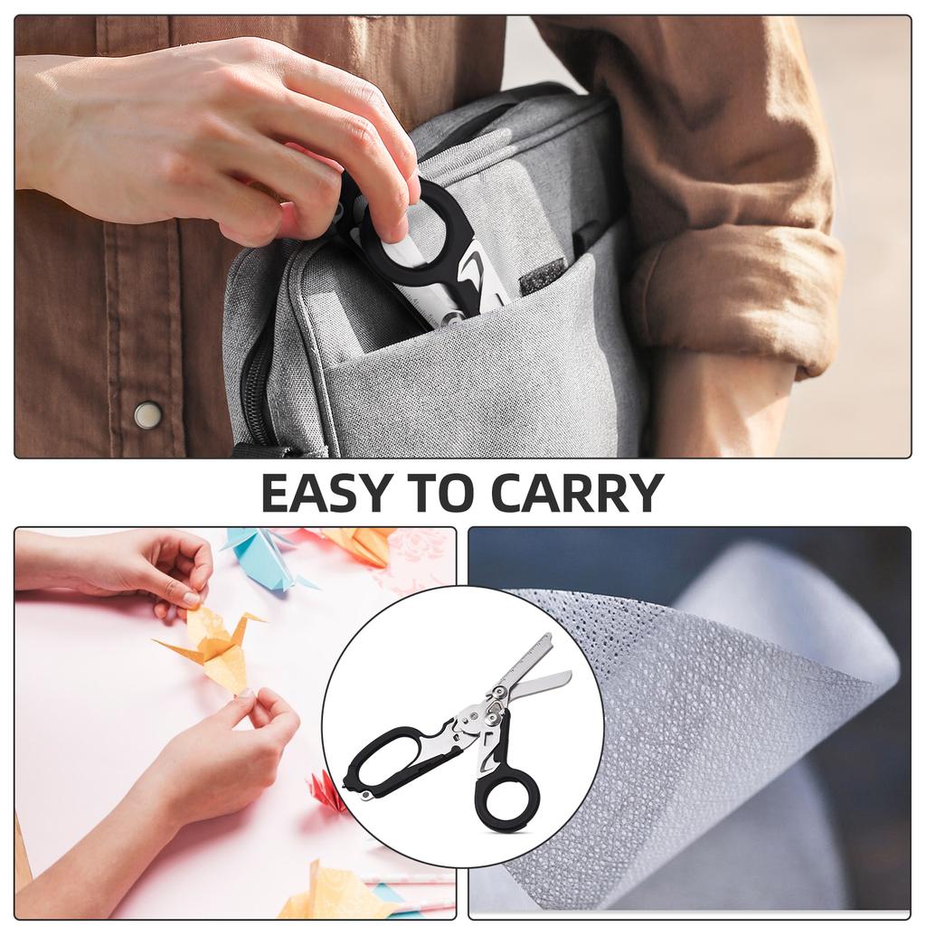 Многофункциональные плоскогубцы для снятия травм, инструменты для кемпинга, аварийные ножницы, линейка, резак для ленты