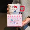 Керамическая кружка Sanrio Hello Kitty для девочек, стильная кружка для кофе и воды, подарок на день рождения.