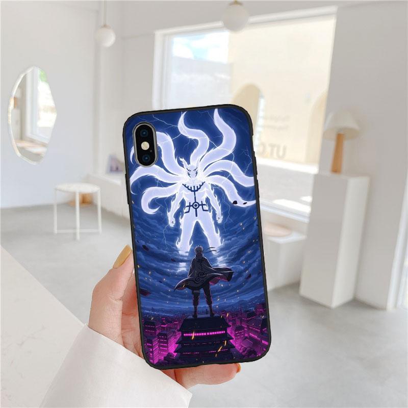 Мягкий чехол для телефона PP4 Аниме Наруто для iPhone 16 15 14 13 12 Pro Max Plus Mini