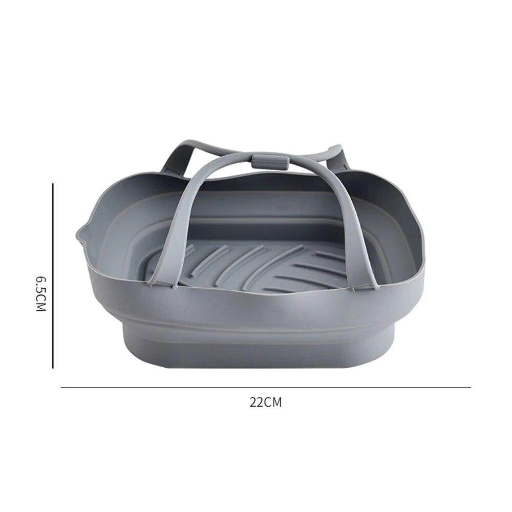 1 шт., силиконовый противень для духовки, многоразовая корзина для пиццы, жареной курицы, силиконовые формы для фритюрницы, сковороды-гриля