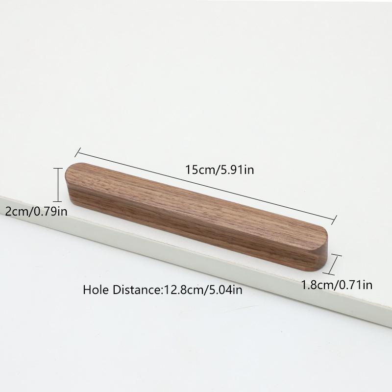 1PC Door Handle Natural Cabinet Pulls Dresser Cupboard Handles Wardrobe Closet Handle Furniture Wooden Kitchen