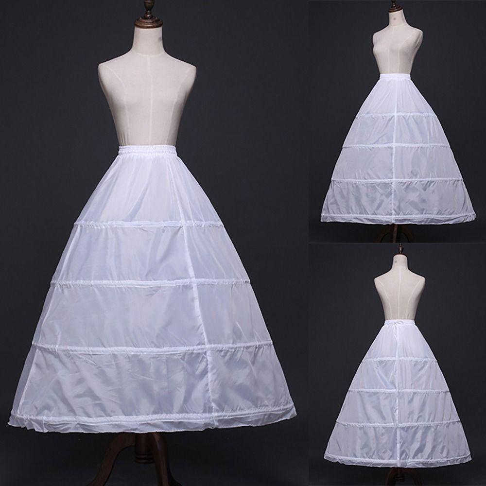 Юбка-кринолин с 4 обручами, длинная, новые аксессуары для платья с цветами