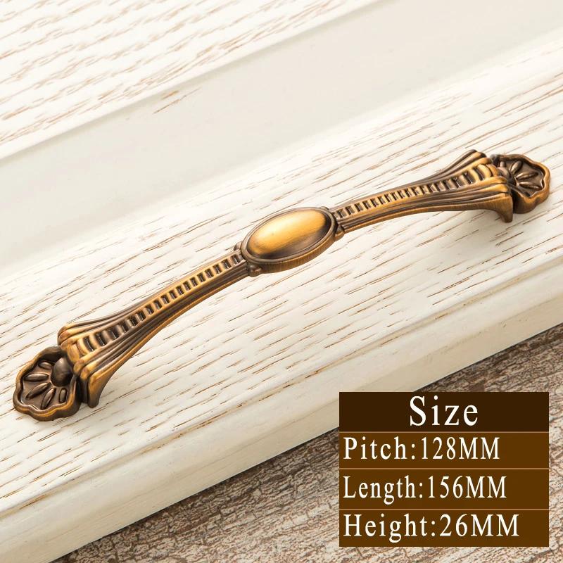 Винтажные ручки из желтой бронзы | Ретро ручки для ящиков и мебельные ручки | Ручки для мебели из цельной латуни для дверей, кухни и спальни