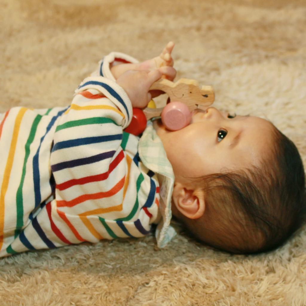 Car Pacifier and Teether Japan Good Toy Winning Toy Durable and Rolling Smooth Wooden Toy Rattle Baby Gift Present Educational Toy Car Ranking Baby