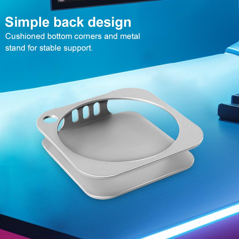 For Apple Mac Mini M4/M4 Pro Computer Mini Host Metal Stand Desktop Stand Raises Bottom Space To Enhance Heat Dissipation Rack