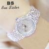 BEE SISTER BS Women Watch Famous Luxury Brands Diamond Ladies Wrist Watches Female Small Wristwatch Rose Gold Watch
